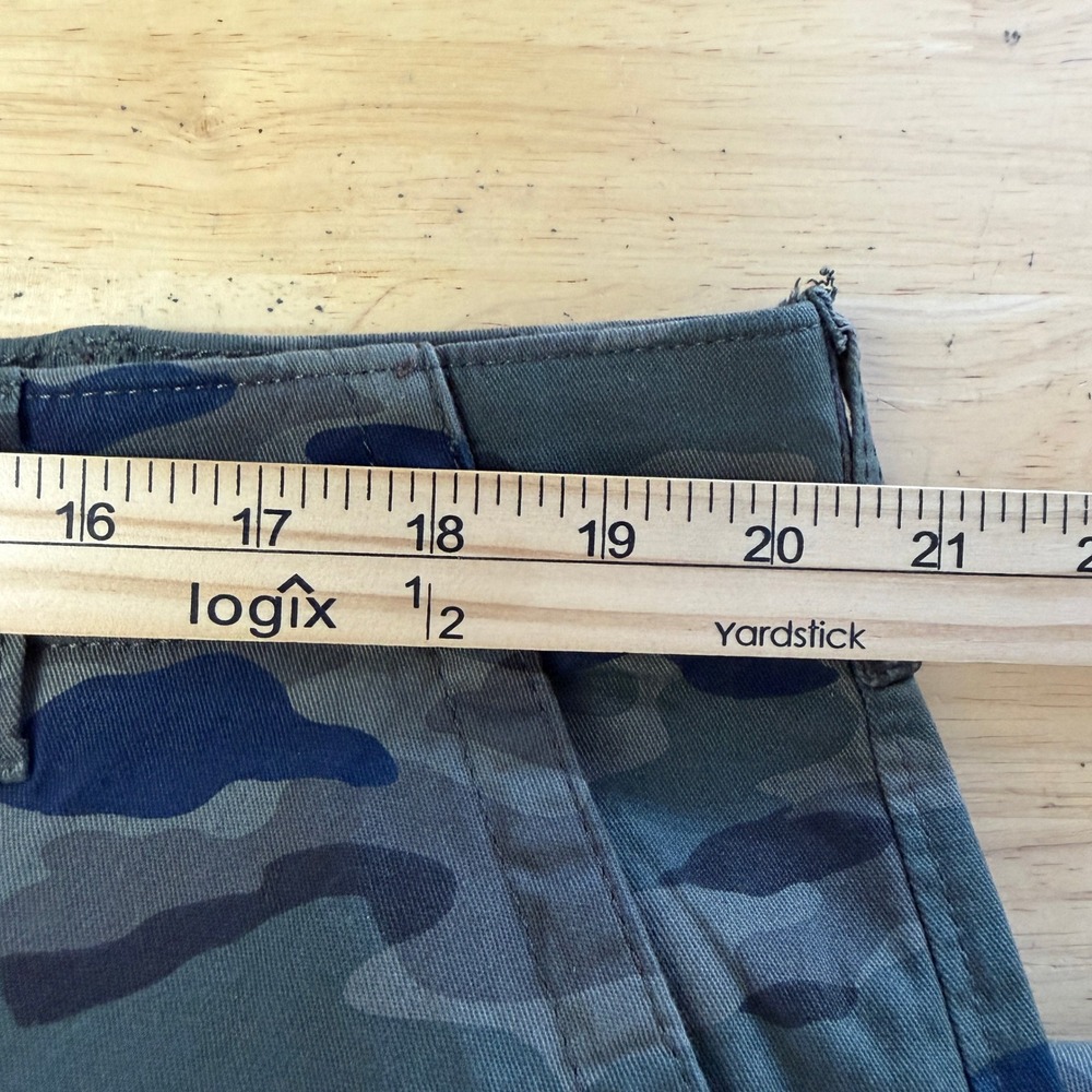 Lee Premium Select CARGO Pants Mens 40x30 Green CAMO Motion Stretch Straight - Picture 6 of 12